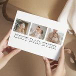 Modernes Collage Foto & Grau Bester Vater je Gesch Postkarte<br><div class="desc">Modern Collage Foto & Gray Best Vater Ever Geschenk ist eine nachdenkliche und einzigartige Geschenkidee für jeden Papa, der fotografisch Lieben und schätzt personalisierte Geschenke. Alles in allem ist dieses Geschenk eine perfekte Möglichkeit, den Vatertag, Geburtstage oder jeden anderen besondere Anlass für deinen Vater zu feiern. Es ist ein nachdenkliches...</div>