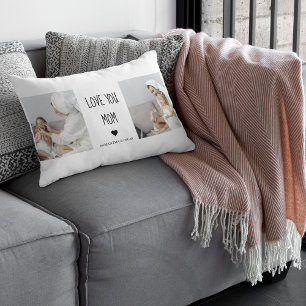 Modernes Collage Foto Liebe Mama Bestes Geschenk Lendenkissen