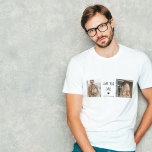Modernes Collage Foto & Liebe Sie Vater Geschenk T-Shirt<br><div class="desc">Ein Geschenk von "Liebe,  Vater" ist ein Geschenk,  das Ihre Liebe und Wertschätzung für Ihren Vater zum Ausdruck bringt. Dies kann viele Formen annehmen,  von sentimentalen Keepsakes bis hin zu praktischen Gegenständen,  die er benutzen und genießen wird.</div>