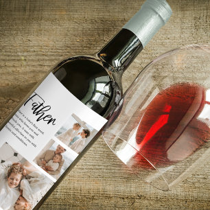 Modernes Collage Foto mit dem besten Angebot für V Weinetikett