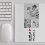 Modernes Collage Foto & Text Red Heart Mother Gift Mousepad<br><div class="desc">Das moderne Collage Foto und das textrote Herz Muttergeschenk ist ein schönes und einzigartiges Geschenk, das jede Mutter zu erhalten Liebe. Dieses Geschenk ist ein personalisiertes Kunstwerk, das Lieblings-Fotos und herzliche Botschaften kombiniert, um einen einzigartigen Sake zu schaffen. Das moderne Design der Collage ergänzt jeden Stil der Wohngestaltung und der...</div>