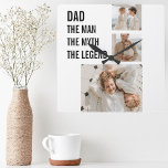 Modernes Collage Foto | VATER Quadratische Wanduhr<br><div class="desc">Moderne Collage Foto Geschenke kann eine der besten Vatertag Geschenke,  die Sie Ihrem Vater geben können. Es ist eine einzigartige und persönliche Art,  Ihre Wertschätzung und Liebe für Ihren Vater zu zeigen,  und gleichzeitig Ihnen zu ermöglichen,  kreativ zu sein und Spaß mit dem Geschenk zu haben.</div>