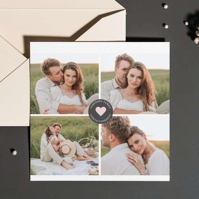 Modernes Collage Personalisiertes Familiengeschenk (Von Creator hochgeladen)