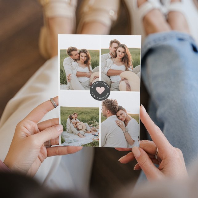 Modernes Collage Personalisiertes Familiengeschenk Magnetkarte (Von Creator hochgeladen)