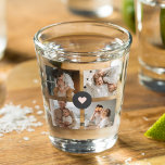 Modernes Collage Personalisiertes Familiengeschenk Schnapsglas<br><div class="desc">Modernes Collage Personalisiertes Familiengeschenk</div>