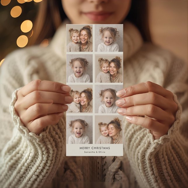 Modernes Collage Weihnachtsfest-Foto | Minimalisti (Von Creator hochgeladen)