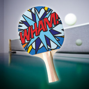 Modernes Comic Buch WHAM Tischtennis Schläger
