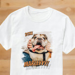 Modernes Comic Einfaches Cooles Grunge Custom Pet  T-Shirt<br><div class="desc">Dieses einfache und klassische Design besteht aus Serifentypografie und fügt ein individuelles Foto Ihres Haustieres hinzu.</div>