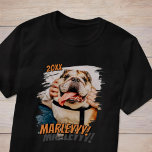 Modernes Comic Einfaches Cooles Grunge Custom Pet T-Shirt<br><div class="desc">Dieses einfache und klassische Design besteht aus Serifentypografie und fügt ein individuelles Foto Ihres Haustieres hinzu.</div>
