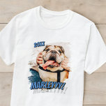 Modernes Comic Einfaches Cooles Grunge Custom Pet T-Shirt<br><div class="desc">Dieses einfache und klassische Design besteht aus Serifentypografie und fügt ein individuelles Foto Ihres Haustieres hinzu.</div>