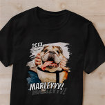 Modernes Comic Einfaches Cooles Grunge Custom Pet  T-Shirt<br><div class="desc">Dieses einfache und klassische Design besteht aus Serifentypografie und fügt ein individuelles Foto Ihres Haustieres hinzu.</div>