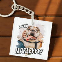 Modernes Comic Einfaches Grunge Custom Pet Foto