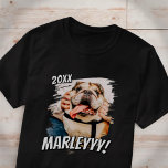 Modernes Comic Einfaches Grunge Custom Pet Foto T-Shirt<br><div class="desc">Dieses einfache und klassische Design besteht aus Serifentypografie und fügt ein individuelles Foto Ihres Haustieres hinzu.</div>
