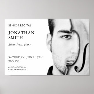 Modernes Concert Poster Template Senior Erwägung