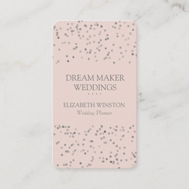 Modernes Confetti Beruflich Visitenkarte (Vorderseite)