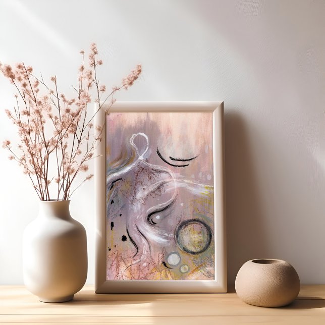 Modernes cooles lila  abstraktes Kunstposter Poster (Von Creator hochgeladen)