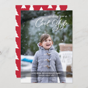 Modernes Cooles Weihnachten Script Custom Foto Chr