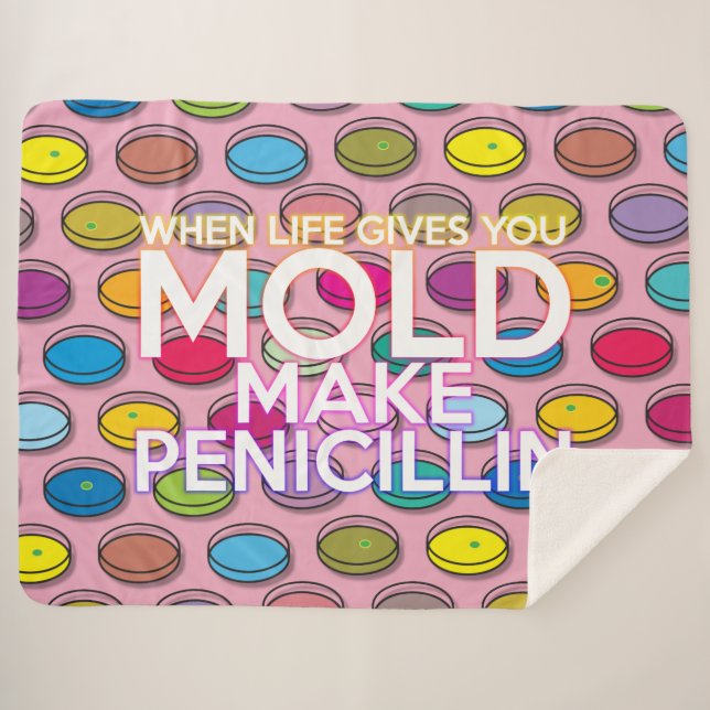 Modernes Cooles Zitat aus der Funny Science Sherpadecke (Vorderseite (Horizontal))