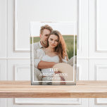 Modernes Couple Collage Foto & Minimal Familienges<br><div class="desc">Modernes Couple Collage Foto & Minimal Familiengeschenk</div>