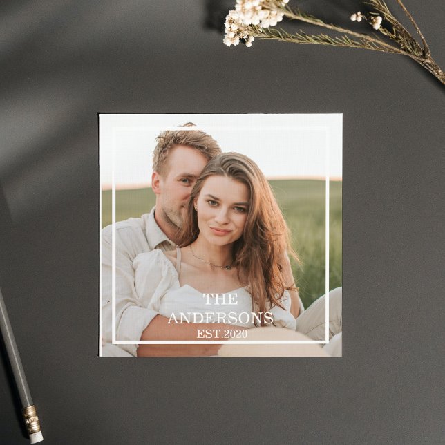 Modernes Couple Collage Foto & Minimal Familienges (Von Creator hochgeladen)