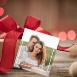 Modernes Couple Collage Foto & Minimal Familienges Geschenkanhänger<br><div class="desc">Modernes Couple Collage Foto & Minimal Familiengeschenk</div>