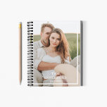 Modernes Couple Collage Foto & Minimal Familienges Notizblock<br><div class="desc">Modernes Couple Collage Foto & Minimal Familiengeschenk</div>