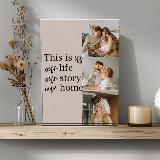 Modernes Couple Family Foto & Family Quote (Von Creator hochgeladen)