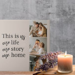 Modernes Couple Family Foto & Family Quote Fliese<br><div class="desc">Modernes Couple Family Foto & Family Quote</div>