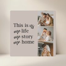Modernes Couple Family Foto & Family Quote