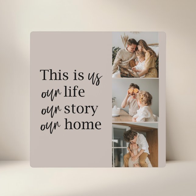 Modernes Couple Family Foto & Family Quote Fotoplatte (Von Creator hochgeladen)