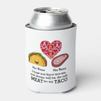 Modernes Couple-Taco und Fleischliebhaber maßgesch