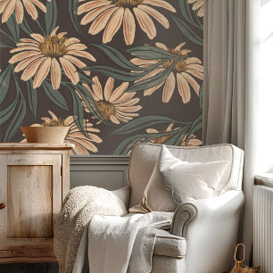 Modernes Daisy-Muster Tapete