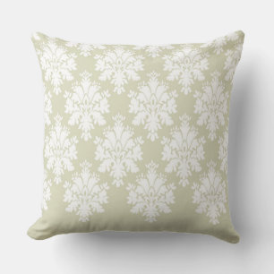 Modernes Damask Muster Pillow Tan 3 - CH9 Kissen