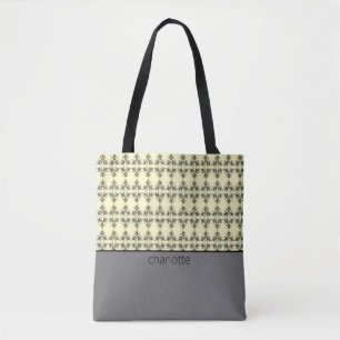 Modernes Damask-Muster Tasche