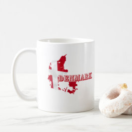 Modernes Dänemark Dänisches Letter MAP Flag Souven Kaffeetasse