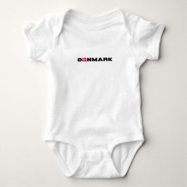 Modernes Dänemark: einfaches Schreiben mit dänisch Baby Strampler