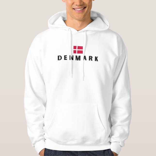 Modernes Dänemark Skandinavien Flaggenstaat Souven Hoodie (Vorderseite)