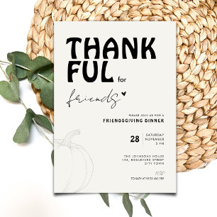 Modernes Dankbar für Freunde: Friendsgiving Einladung