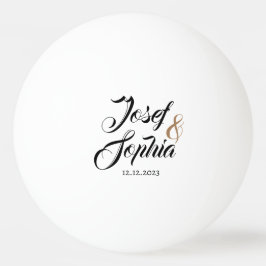 Modernes Datum für Personalisierte Gastgeschenk Ho Tischtennisball