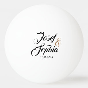 Modernes Datum für Personalisierte Gastgeschenk Ho Tischtennisball