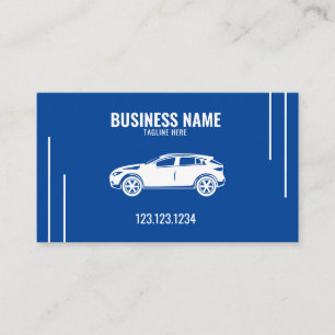 Modernes Deep Blue Mobile Car Wash & Detection Visitenkarte