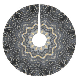 Modernes dekoratives Holiday Tree Skirt Polyester Weihnachtsbaumdecke