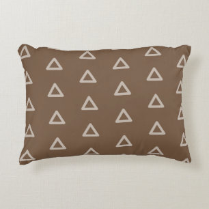 Modernes, dekoratives Triangle-Muster, trendy Brow Dekokissen
