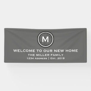 Modernes dekoratives Willkommenshaus-Party Banner