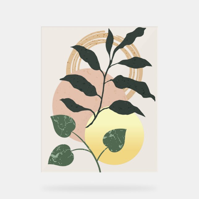 Modernes Design Acrylschild (Vorderseite)