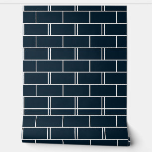 Modernes Design aus dunklem Brick Tapete