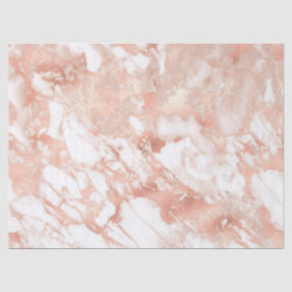Modernes Design aus weißem und Rose-Gold-Marmor Seidenpapier