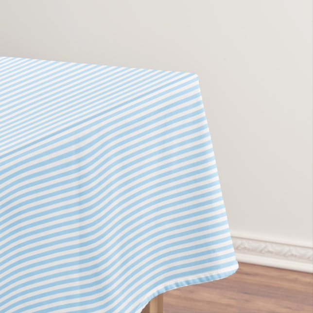 Modernes Design Blau und Weiß Streifen Muster tren Tischdecke (Beispiel)