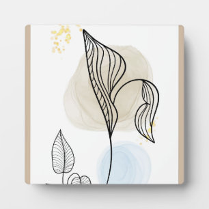 Modernes Design der Blume Fotoplatte