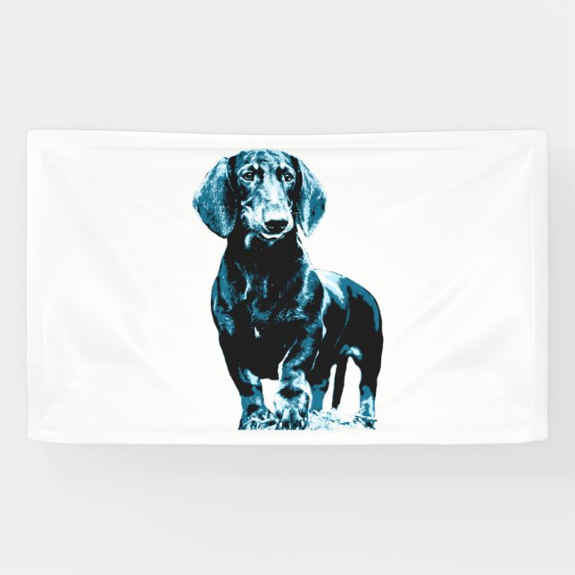 Modernes Design der Dackel Banner (Horizontal)